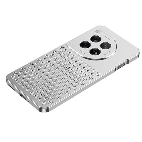 HAZARA Metall Hülle Für OnePlus 12, Luftfahrt Aluminium Wärmeableitung Handyhülle Objektivschutz Kratzfest Ultra -Dünne Telefonhülle,Silber HAZARA Metall Hülle Für OnePlus 12, Luftfahrt Aluminium Wärmeableitung Handyhülle Objektivschutz Kratzfest Ultra -Dünne Telefonhülle,Silber von HAZARA
