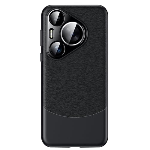 HAZARA Ultra -Dünne Telefonhülle für Huawei Pura 70 Ultra/70 Pro/70 Pro+/70, Objektivschutz Leder Hülle Anti-Fingerabdruck Geschäftsstil,Schwarz,70 Ultra HAZARA Ultra -Dünne Telefonhülle für Huawei Pura 70 Ultra/70 Pro/70 Pro+/70, Objektivschutz Leder Hülle Anti-Fingerabdruck Geschäftsstil,Schwarz,70 Ultra von HAZARA