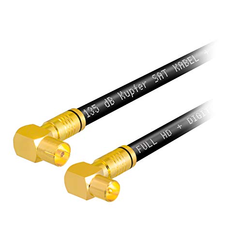 4m HB-DIGITAL HDTV reines Kupfer IEC Antennenkabel 5-Fach geschirmt max 135dB Koax 2X 90° Grad Winkel-Kompressionsstecker VERGOLDET Koaxial Kabel 1080p Full HD 3D UHD Ultra 4K Stecker Buchse schwarz 4m HB-DIGITAL HDTV reines Kupfer IEC Antennenkabel 5-Fach geschirmt max 135dB Koax 2X 90° Grad Winkel-Kompressionsstecker VERGOLDET Koaxial Kabel 1080p Full HD 3D UHD Ultra 4K Stecker Buchse schwarz von HB-DIGITAL