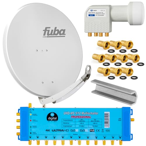 FUBA 12 TEILNEHMER DIGITAL SAT ANLAGE DAA850G + 0,1dB LNB Full HDTV 4K + PMSE Multischalter 5/12 + 35 Vergoldete F-Stecker Gratis dazu FUBA 12 TEILNEHMER DIGITAL SAT ANLAGE DAA850G + 0,1dB LNB Full HDTV 4K + PMSE Multischalter 5/12 + 35 Vergoldete F-Stecker Gratis dazu von HB-DIGITAL