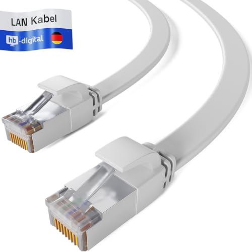HB-DIGITAL 0,25m LAN Kabel RJ45 Patchkabel mit CAT 7 Rohkabel U/FTP Flach – 10 Gigabit Ethernet Netzwerkkabel Kupfer Profi PiMF für Patchpanel Switch PC Router – Weiß HB-DIGITAL 0,25m LAN Kabel RJ45 Patchkabel mit CAT 7 Rohkabel U/FTP Flach – 10 Gigabit Ethernet Netzwerkkabel Kupfer Profi PiMF für Patchpanel Switch PC Router – Weiß von HB-DIGITAL