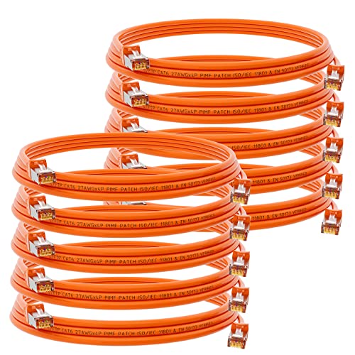 HB-DIGITAL 10x 1m Patchkabel RJ45 LAN CAT 6 Ethernetkabel Netzwerkkabel bis zu 1 Gbit/s CAT 6 Kupfer Profi S/FTP DSL für Patchpanel Switch Router Modem - Orange HB-DIGITAL 10x 1m Patchkabel RJ45 LAN CAT 6 Ethernetkabel Netzwerkkabel bis zu 1 Gbit/s CAT 6 Kupfer Profi S/FTP DSL für Patchpanel Switch Router Modem - Orange von HB-DIGITAL