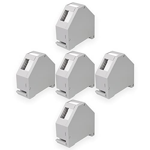 HB-DIGITAL 5x Hutschienenadapter RJ45 Keystone Halterung für Hutschiene 35mm geeignet für Keystonemodule Cat.5e Cat.6/6a Cat.8 Netzwerk Buchse Ethernet LAN Verlegekabel Montage HB-DIGITAL 5x Hutschienenadapter RJ45 Keystone Halterung für Hutschiene 35mm geeignet für Keystonemodule Cat.5e Cat.6/6a Cat.8 Netzwerk Buchse Ethernet LAN Verlegekabel Montage von HB-DIGITAL