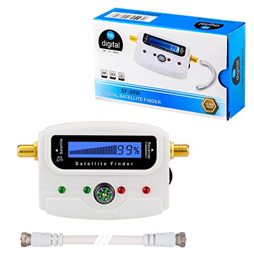 HB DIGITAL SATFINDER mit LCD Anzeige Kompass und Ton + F-Verbindugskabel + Deutsche Anleitung + vergoldete Anschlüsse * zur Justierung Ihrer Sat Antenne * mit Horizontal/Vertikal und 22kHz Anzeige HB DIGITAL SATFINDER mit LCD Anzeige Kompass und Ton + F-Verbindugskabel + Deutsche Anleitung + vergoldete Anschlüsse * zur Justierung Ihrer Sat Antenne * mit Horizontal/Vertikal und 22kHz Anzeige von HB-DIGITAL