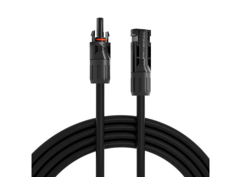 HB-DIGITAL Solarkabel Reines Kupfer 6mm² mit Solarstecker Schwarz 1m Solarkabel, Solarstecker, (100 cm), Solarkabel 6mm2 und Solarstecker sind vom TÜV Rheinland zertifiziert von HB-DIGITAL
