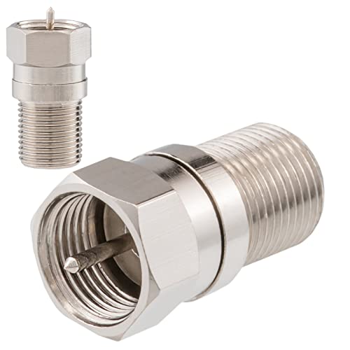 HB-DIGITAL Verbinder SAT F-Buchse auf F-Stecker Adapter DVB-C DVB-S/S2 vernickelt CU-Legierung für Koaxialkabel Sat Kupplung Kabel BK Anlagen Massiv HQ 4K UHD HB-DIGITAL Verbinder SAT F-Buchse auf F-Stecker Adapter DVB-C DVB-S/S2 vernickelt CU-Legierung für Koaxialkabel Sat Kupplung Kabel BK Anlagen Massiv HQ 4K UHD von HB-DIGITAL