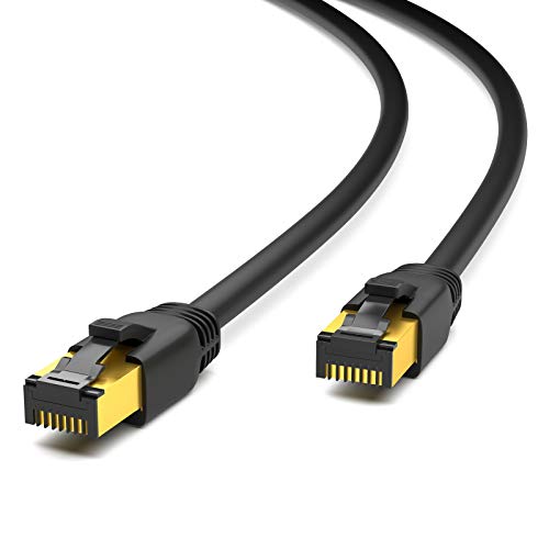 HB-DIGITAL 0,25m CAT 8.1 Netzwerkkabel F/FTP LSZH Schwarz 40 Gbits | LAN Patchkabel Gigabit RJ45 Stecker Ethernet Data Cable | 40000 Mbits Übertragungsgeschwindigkeit PIMF 2000 MHz Cat.6 Cat.7 Cat.8 HB-DIGITAL 0,25m CAT 8.1 Netzwerkkabel F/FTP LSZH Schwarz 40 Gbits | LAN Patchkabel Gigabit RJ45 Stecker Ethernet Data Cable | 40000 Mbits Übertragungsgeschwindigkeit PIMF 2000 MHz Cat.6 Cat.7 Cat.8 von HB-DIGITAL