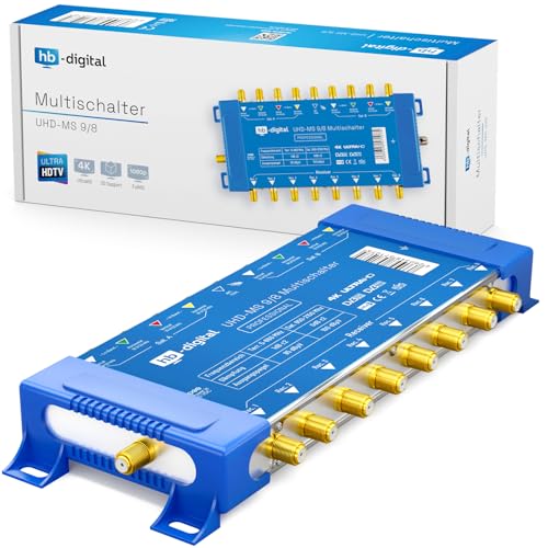 Multischalter pmse 9/8 HB-DIGITAL 2X SAT bis 8 x Teilnehmer/Receiver für Full HDTV 3D 4K UHD Multischalter pmse 9/8 HB-DIGITAL 2X SAT bis 8 x Teilnehmer/Receiver für Full HDTV 3D 4K UHD von HB-DIGITAL