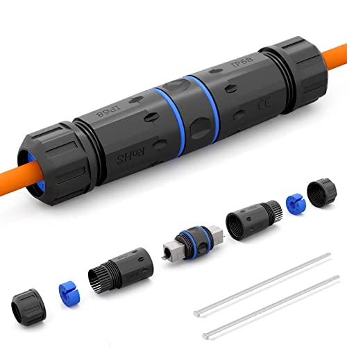 hb-digital 1x LSA Netzwerkkabel Verbinder CAT. 7 Outdoor IP68 Wasserdicht Ethernet Kupplung Verlegekabel Adapter LAN Verlängerung Schneidklemme STP AWG26-22 Außenbereich schwarz hb-digital 1x LSA Netzwerkkabel Verbinder CAT. 7 Outdoor IP68 Wasserdicht Ethernet Kupplung Verlegekabel Adapter LAN Verlängerung Schneidklemme STP AWG26-22 Außenbereich schwarz von HB-DIGITAL