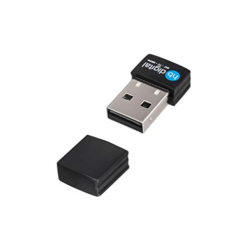 hb-digital WLAN Stick Nano: WLAN WiFi Adapter USB Stick Wireless Receiver für MAG 250 254 256 322 324 420 424 520 524 Gigablue Opticum Venton bis zu 150 MBit/s 802.11b, 802.11g, 802.11n von HB-DIGITAL