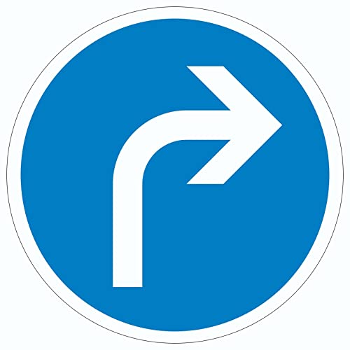 Aufkleber Kreis Fahrtrichtung rechts Symbol Ø30mm von HB-Druck