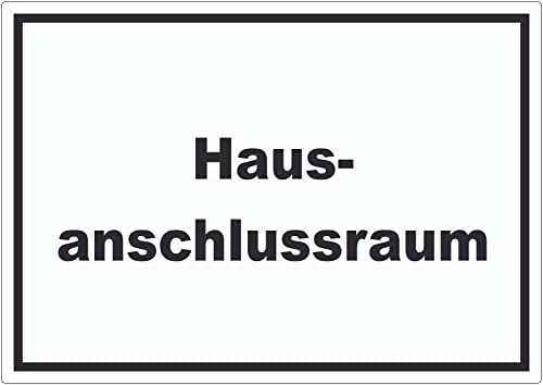 Hausanschlussraum Aufkleber mit Text HAR waagerecht A7 (74x105mm) von HB-Druck