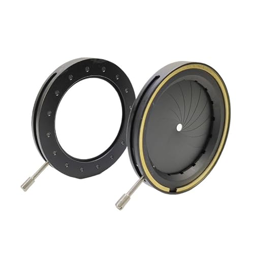 1 STÜCK 2,5-36 mm Einstellbarer Zoom Optischer Irisblenden-Kondensator Digitalkamera-Mikroskop-Adapter Verwendung mit 18 Stück Klingen von HBGNZU
