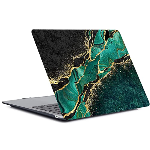 Hülle Kompatibel mit MacBook Pro 13 Zoll Modell A1278 Freisetzung 2012 2011 2010 2009 2008 mit CD-ROM, Gedrucktes Muster Plastik Hartschale Matt Case, Grüner Marmor Hülle Kompatibel mit MacBook Pro 13 Zoll Modell A1278 Freisetzung 2012 2011 2010 2009 2008 mit CD-ROM, Gedrucktes Muster Plastik Hartschale Matt Case, Grüner Marmor von HBLX