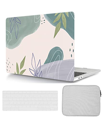 Hülle Kompatibel mit Neues MacBook Air 13 Zoll 2020 2019 2018 A1932 A2179 A2337 M1 mit Retina Display and Touch ID, Hartschale Snap Case & Tastaturabdeckung & Tasche, Graffiti von HBLX