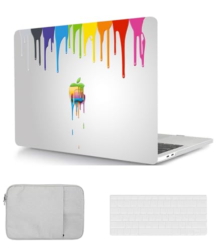 Laptop Hülle für Neues MacBook Air 15 Zoll Modell A2941 M2 Chip 2023 mit Liquid Retina Display und Touch ID, Plastik Schützend Hartschale Case Cover & Tastaturschutz & Tasche, Pigment von HBLX