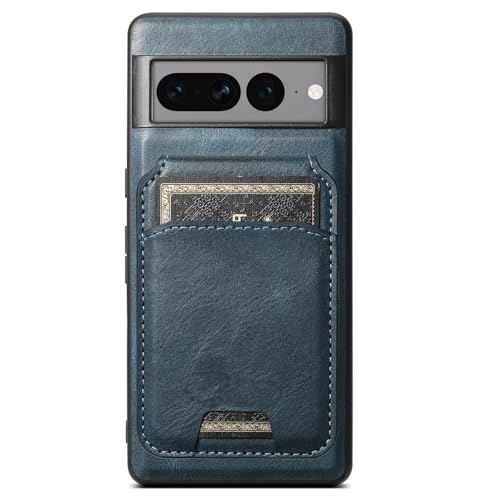 HBYLEE Magnetisch Hülle für Google Pixel 9 Pro/9 Pro XL/9, Abnehmbare Brieftasche Leder Handyhülle mit Kartenfach Klapp Ständer Schutzhülle,Blau,9 Pro 6.3'' von HBYLEE
