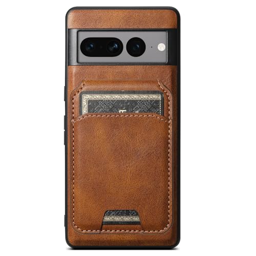 HBYLEE Magnetisch Hülle für Google Pixel 9 Pro/9 Pro XL/9, Abnehmbare Brieftasche Leder Handyhülle mit Kartenfach Klapp Ständer Schutzhülle,Braun,9 6.3'' von HBYLEE