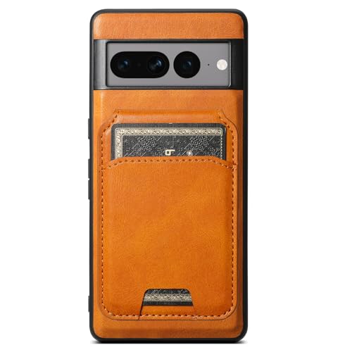 HBYLEE Magnetisch Hülle für Google Pixel 9 Pro/9 Pro XL/9, Abnehmbare Brieftasche Leder Handyhülle mit Kartenfach Klapp Ständer Schutzhülle,Orange,9 6.3'' von HBYLEE