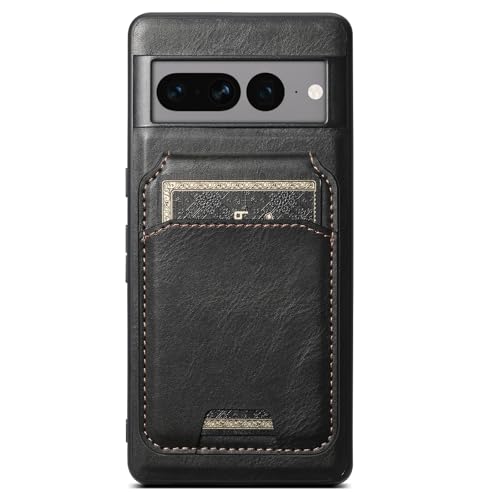 HBYLEE Magnetisch Hülle für Google Pixel 9 Pro/9 Pro XL/9, Abnehmbare Brieftasche Leder Handyhülle mit Kartenfach Klapp Ständer Schutzhülle,Schwarz,9 6.3'' von HBYLEE