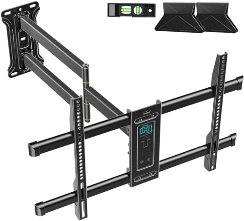HCMOUNTING 76,2 cm lange Eck-TV-Wandhalterung, voll beweglich, schwenkbar und neigbar, für 81,3 cm - 203,2 cm große Fernseher, einfache Installation mit einem Bolzen, hält bis zu 45,4 kg, max. VESA von HCMOUNTING