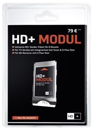HD PLUS CI+ Modul für 6 Monate (inkl. HD+ Karte, geeignet für HD und UHD, nur für Satellitenempfang) von HD PLUS GmbH
