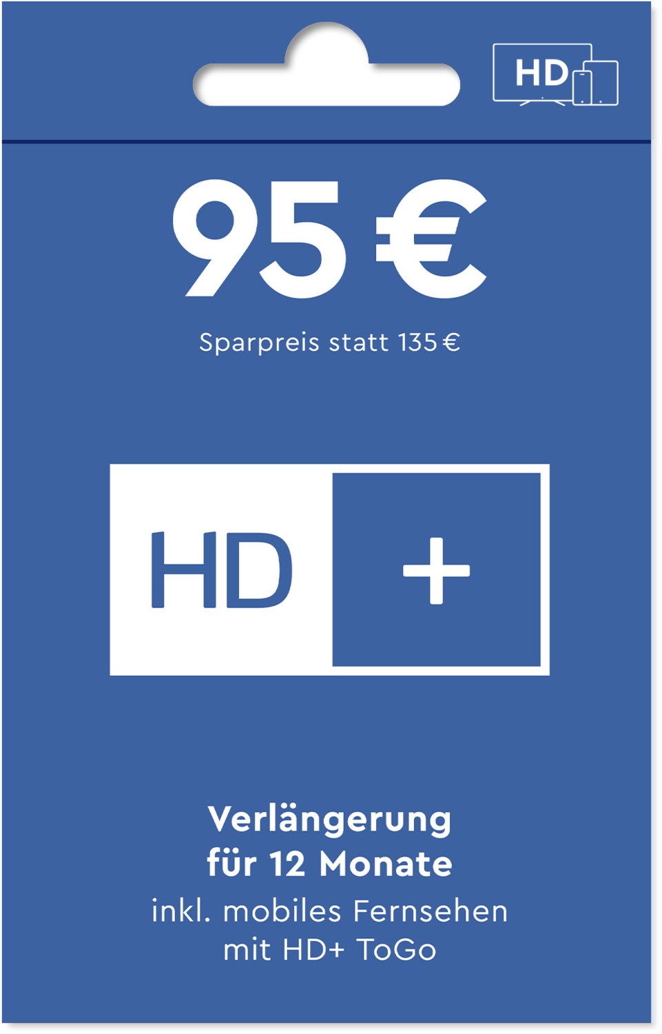 Verlängerung inkl. HD+ ToGo von HD+