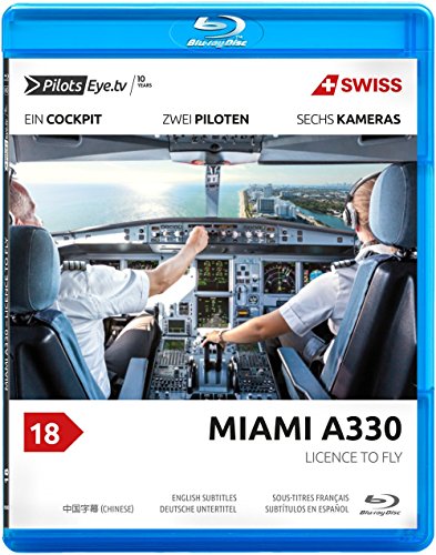 PilotsEYE.tv | MIAMI | Cockpitmitflug A330 | SWISS | "Licence to Fly - From Passenger to Pilot" | Bonus: Full training flight | Anniversary Edition [Blu-ray] von HDC de © 2017