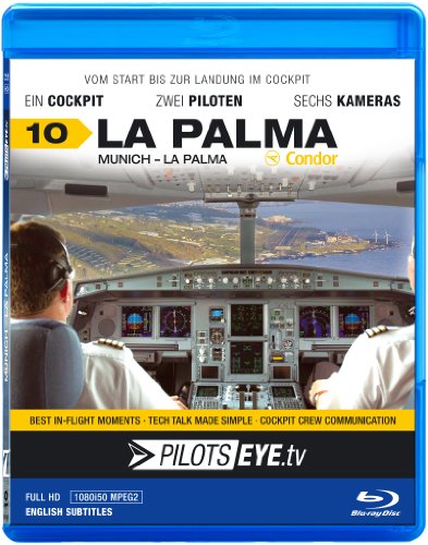 PilotsEYE.tv | LA PALMA | Cockpitmitflug A320 | CONDOR Berlin | "Airial Island" | Bonus: Helicopter Island Tour hosted by CoPilot Patricia [Blu-ray] von HDC de
