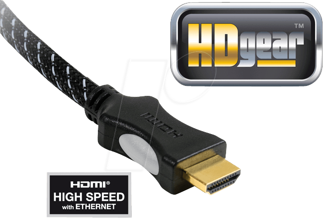 HDG HC0065-015B - High Speed HDMI Kabel mit Ethernet 1,5m von HDGEAR