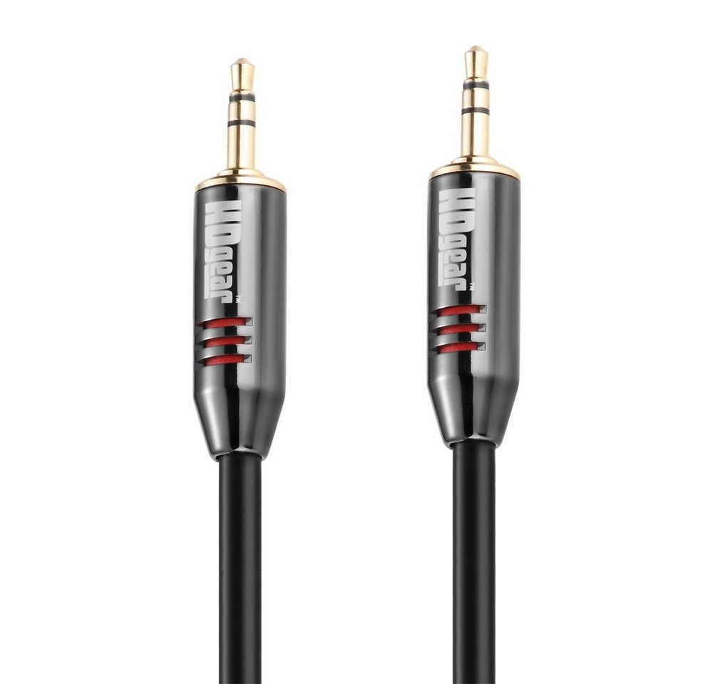 HDGear HDGear - Premium Klinken Kabel 3,5mm Stereo 1,50m schwarz Audio-Kabel von HDGear