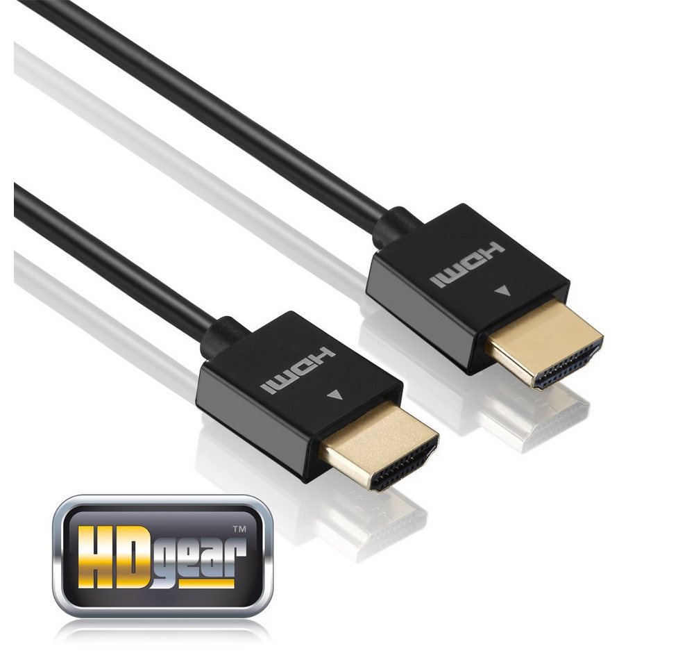 HDGear HDGear - Super Slim High Speed HDMI Kabel - 1,00m HDMI-Kabel von HDGear