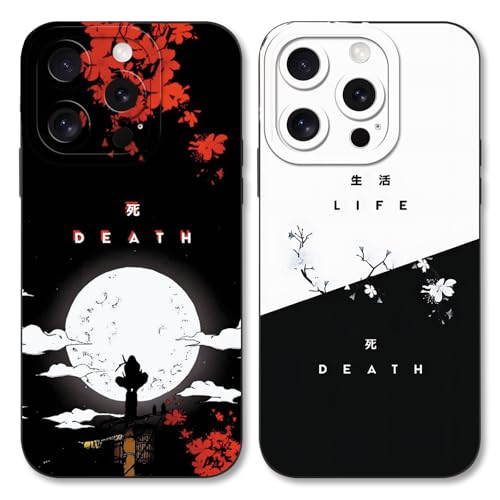 2 Stück Handyhülle für iPhone 11 Hülle 6.1 Zoll, Phone Case Anime Naruto Akatsuki Ästhetik mit Muster Designs Manga Mädchen Junge Schutzhülle Stoßfest TPU Weich Ultra Dünn Cover Überlegener Schutz von HDIJDY