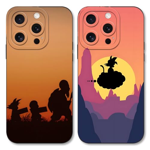 HDIJDY 2 Stück Handyhülle für Apple iPhone 12 Hülle 6.1 Zoll, Anime Dragonball DBZ Saiyan Guko mit Motiv Designs Manga Case Schutz Schutzhülle Stoßfest TPU Weich Ultra Dünn Cover HDIJDY 2 Stück Handyhülle für Apple iPhone 12 Hülle 6.1 Zoll, Anime Dragonball DBZ Saiyan Guko mit Motiv Designs Manga Case Schutz Schutzhülle Stoßfest TPU Weich Ultra Dünn Cover von HDIJDY