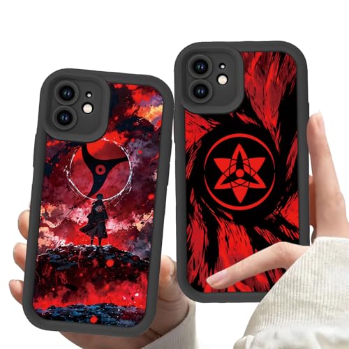 HDIJDY 2 Stück Matt Hülle für Apple iPhone 12 Mini Hülle 5.4 Zoll, Anime Naruto Akatsuki mit Muster Designs Manga Mädchen Junge Case Schutz Handyhülle Stoßfest TPU Weich Ultra Dünn Cover HDIJDY 2 Stück Matt Hülle für Apple iPhone 12 Mini Hülle 5.4 Zoll, Anime Naruto Akatsuki mit Muster Designs Manga Mädchen Junge Case Schutz Handyhülle Stoßfest TPU Weich Ultra Dünn Cover von HDIJDY