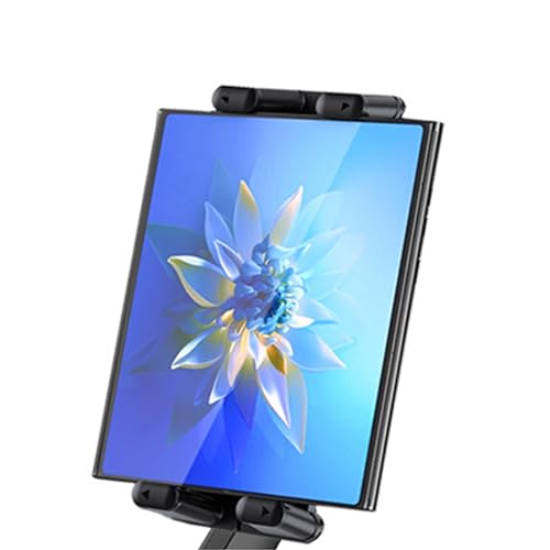 HDKEAN Handy-Stativ-Halterung mit 1/4-Zoll-Gewinde, 17 mm Kugelkopf-Adapter-Clip für 12,7 - 35,6 cm (5-14 Zoll) von HDKEAN