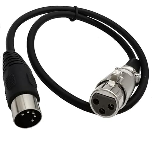 HDOYTXXM Haltbarkeitsadapterkabel DIN 5PIN Bis 3PIN Steckverbinder Kabel Abgeschirmt Für Clear Sound 50/150 Cm von HDOYTXXM