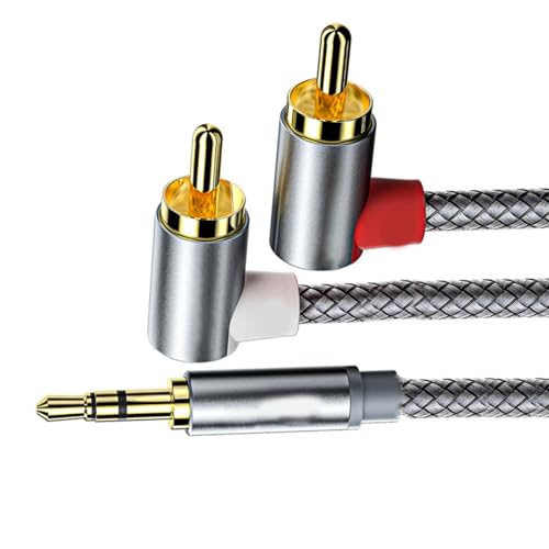 HDOYTXXM Premium 3 5 Mm Hilfsmittel Zu 2RCA Kabel 3 5 Mm Bis 2RCA Kabel Für Homes Theatre Systems Und Tragbare Musikgeräte HDOYTXXM Premium 3 5 Mm Hilfsmittel Zu 2RCA Kabel 3 5 Mm Bis 2RCA Kabel Für Homes Theatre Systems Und Tragbare Musikgeräte von HDOYTXXM