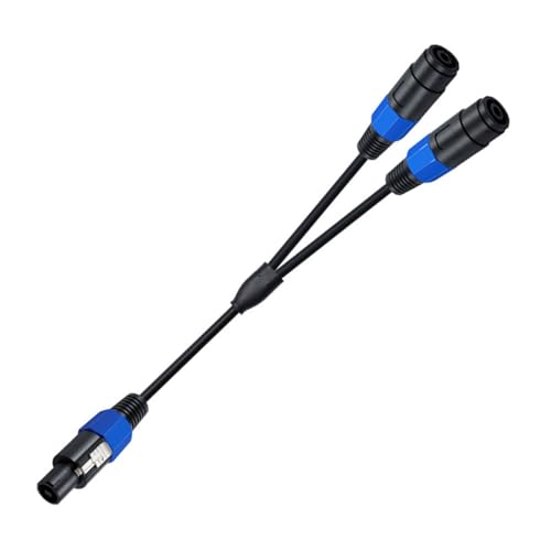 HDOYTXXM Speakon Splitter Cable 1 Männlich Zu 2 Weiblichen Y Splitter Speakon Splitter Kabel Speakon 1-männlich Zu 2-weiblich （1pack） von HDOYTXXM