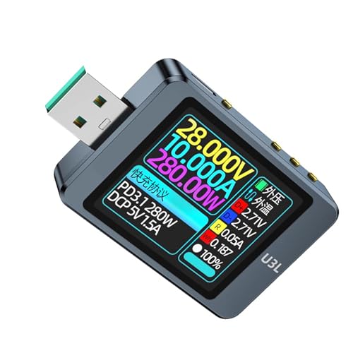 HDOYTXXM U3L USB Tester Strom Spannungen PD3.0 2.0 Schnellladeprotokolle Kapazität Überwacht Wellen Tester 240 MHz HDOYTXXM U3L USB Tester Strom Spannungen PD3.0 2.0 Schnellladeprotokolle Kapazität Überwacht Wellen Tester 240 MHz von HDOYTXXM