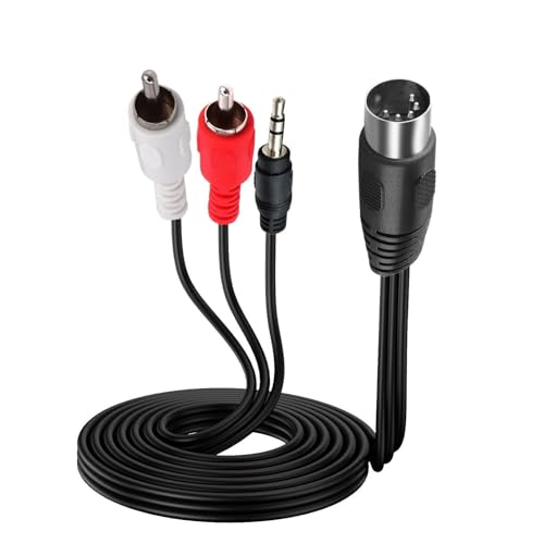 HDOYTXXM Zuverlässigkeit 5Pin DIN Male Kabel 5Pin Bis DC3 5 Mm Und 2RCA Kabel Überlegene Klangqualität Für Verschiedene Musikbedürfnisse Bietet HDOYTXXM Zuverlässigkeit 5Pin DIN Male Kabel 5Pin Bis DC3 5 Mm Und 2RCA Kabel Überlegene Klangqualität Für Verschiedene Musikbedürfnisse Bietet von HDOYTXXM