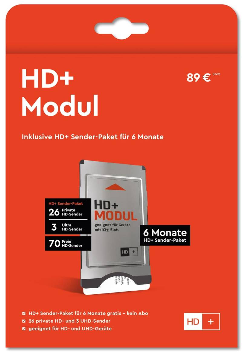 HDPLUS Modul mit Karte, 6 Monate, für Sat-Empfang von HDPLUS