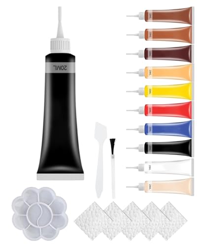 Leder- und Vinyl-Reparaturgel-Set – Multifunktionale Reparatur von Kratzern an Autositzen, Sofas und Jacken, farblich passende Formel, schnelltrocknende Lösung(#3) von HDSDVNON
