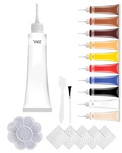 Leder- und Vinyl-Reparaturgel-Set – Multifunktionale Reparatur von Kratzern an Autositzen, Sofas und Jacken, farblich passende Formel, schnelltrocknende Lösung(#6) von HDSDVNON