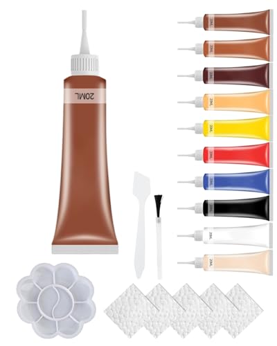 Leder- und Vinyl-Reparaturgel-Set – Multifunktionale Reparatur von Kratzern an Autositzen, Sofas und Jacken, farblich passende Formel, schnelltrocknende Lösung(Cherry) von HDSDVNON