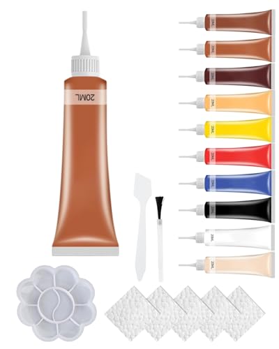 Leder- und Vinyl-Reparaturgel-Set – Multifunktionale Reparatur von Kratzern an Autositzen, Sofas und Jacken, farblich passende Formel, schnelltrocknende Lösung(Chocolate Brown) von HDSDVNON