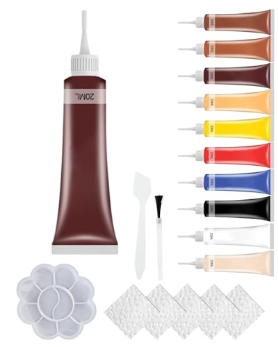 Leder- und Vinyl-Reparaturgel-Set – Multifunktionale Reparatur von Kratzern an Autositzen, Sofas und Jacken, farblich passende Formel, schnelltrocknende Lösung(Maroon) von HDSDVNON