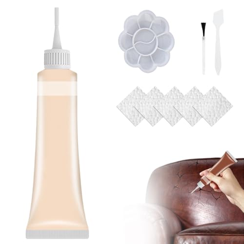 Professionelles Leder- Und Vinyl-Reparaturset – Gel for Mehrere Oberflächen for Autositze, Sofas, Jacken | Riss- Und Kratzer-Restaurierung Mit(#1) von HDSDVNON
