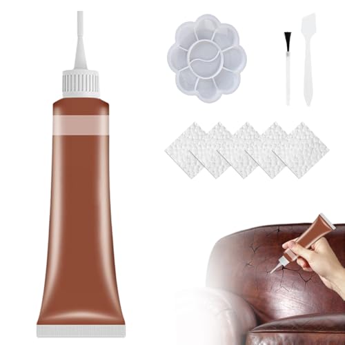 Professionelles Leder- Und Vinyl-Reparaturset – Gel for Mehrere Oberflächen for Autositze, Sofas, Jacken | Riss- Und Kratzer-Restaurierung Mit(Cherry) von HDSDVNON