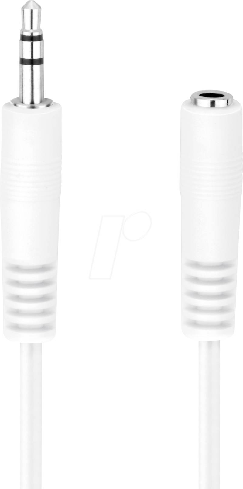 HDS C016-025-V2 - Audio Kabel, 3,5 mm Klinkenstecker auf Kupplung, 2,5 m, weiß von HDSUPPLY